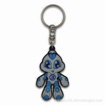 3D or 2D Soft PVC Keychain, Customized Logos and Colors Available